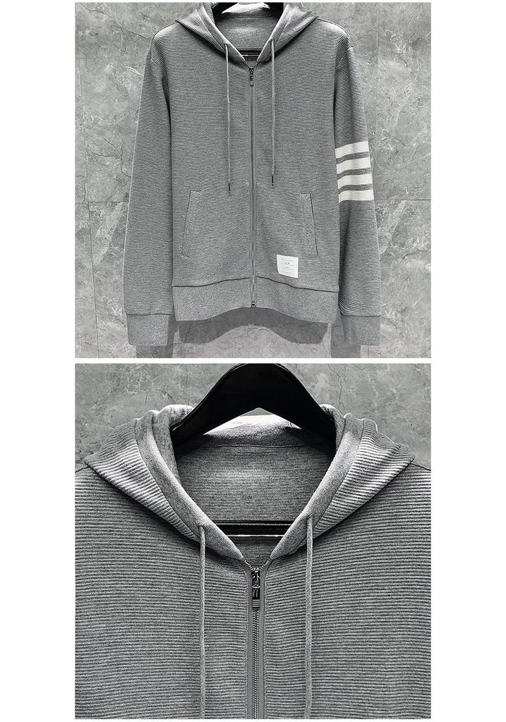 TIME BREATHE Men's & Women's Autumn Water Ripple Hoodie Jacket Set