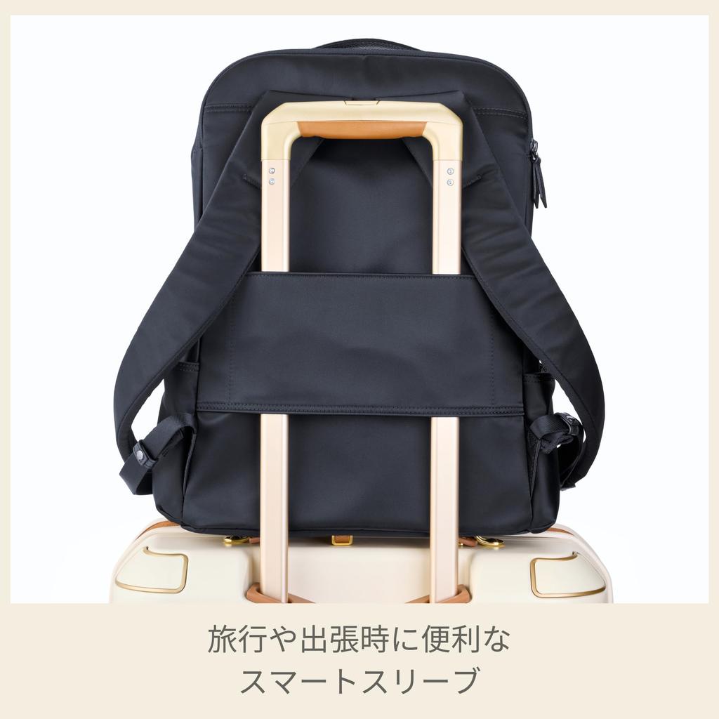 Backpack ALVERNO Backpack PC Storage Work Rucksack Full Black [Hartman] Women's 15.6