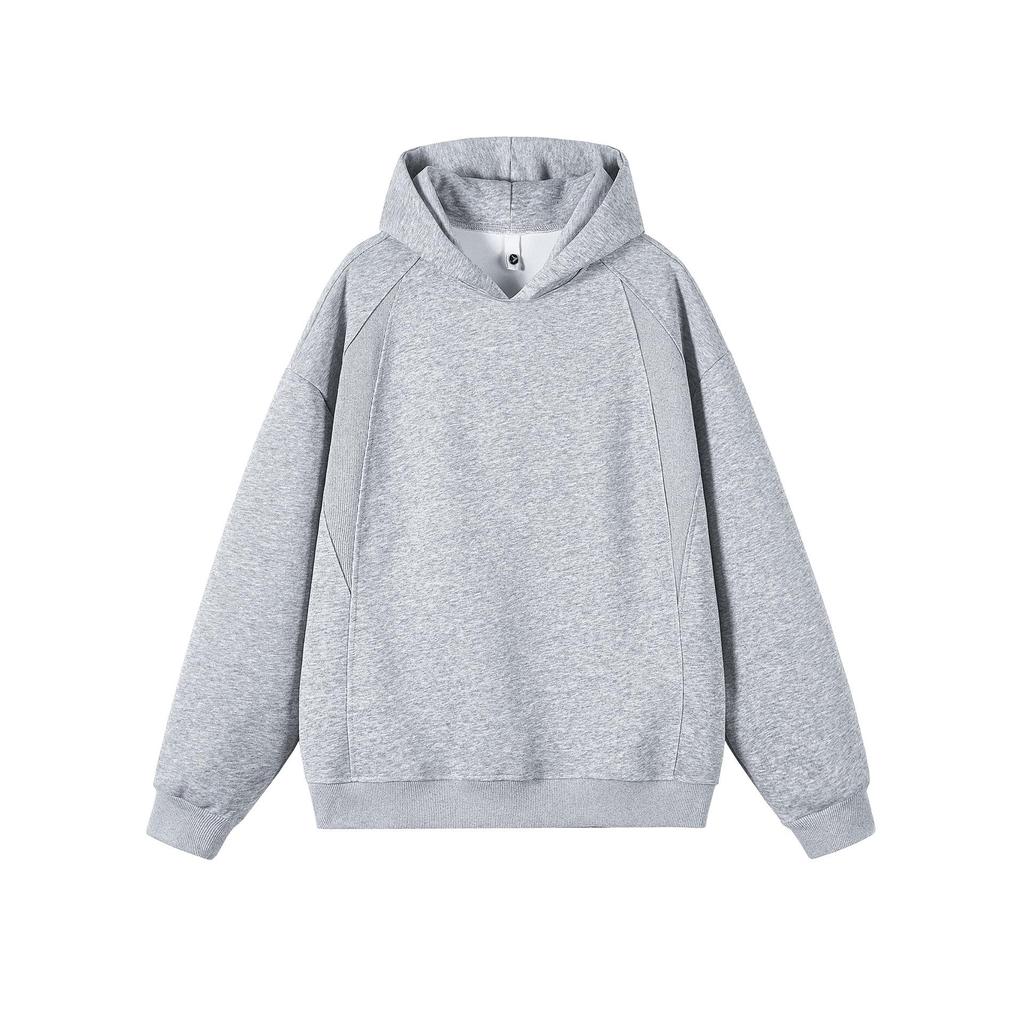 Men's Non-Slip Color Block Cotton Hoodie with Drawstring
