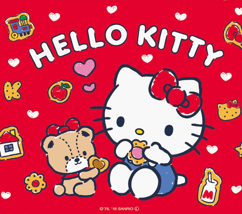 Skater Picnic Hello Kitty VS1 Sheet, Small, Cookies, Sanrio, 60x90cm,