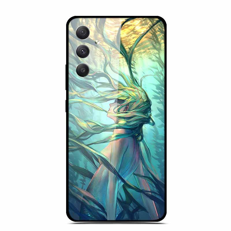 Samsung A35 5G Tempered Glass Phone Case - Personalized Colorful Design