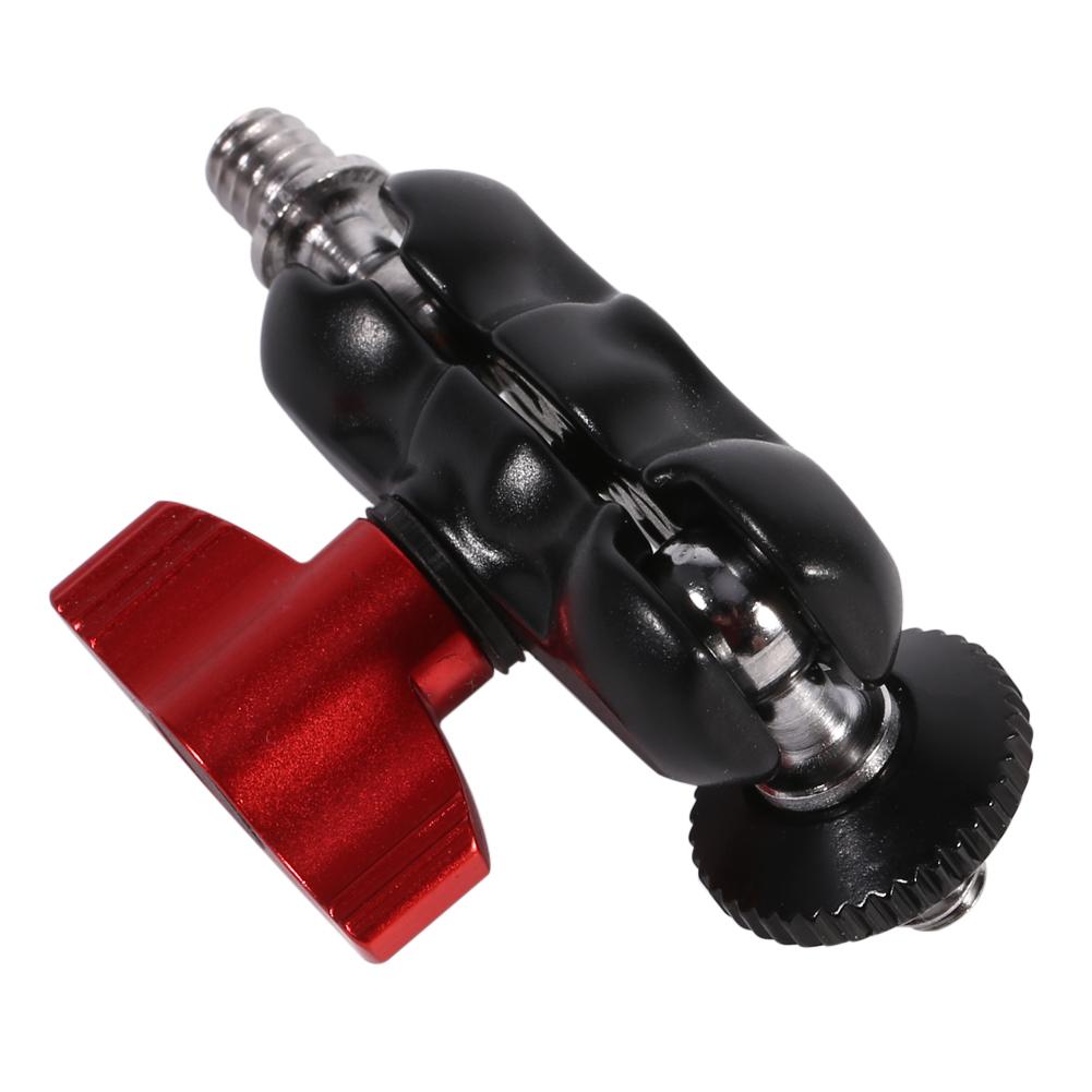 Arm Mount Adapter Multi Function Double Ballhead With Shoe Mount and 14 Inch Screw For DSLR