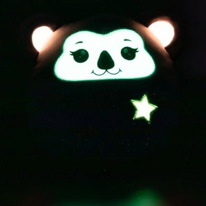 Peluche - depesche - ylvi swoppies - koala lilas - effet lumineux - oreilles rondes