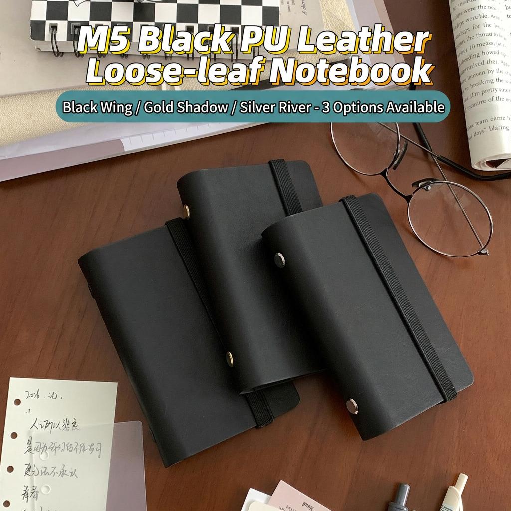 Pocket Daily Planner Pu Leather M5 Size Notebook Loose-Leaf Notebook Eye-Friendly Pu Leather Planner For Travel Recording Diy