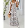 Women Adjustable Strap Floral Printed Casual Loose High Waist Summer Jumpsuit
