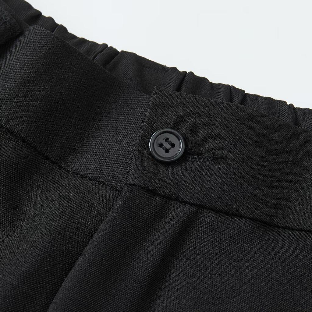 Men's High-end Wide-leg High-waisted Drape Pants for Early Spring 2026 - Casual Straight-leg Style