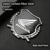 AAADF1 Honda Motorcycle Decorative Emblem, 3D Metal Shield Sticker with Wing Logo, Universal Auto/Moto Exterior Decoration