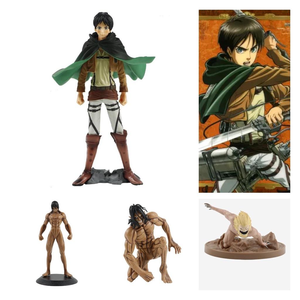 Collectible Attack On Titan Statue Allen Yeager Kneeling Figure 25cm Pvc