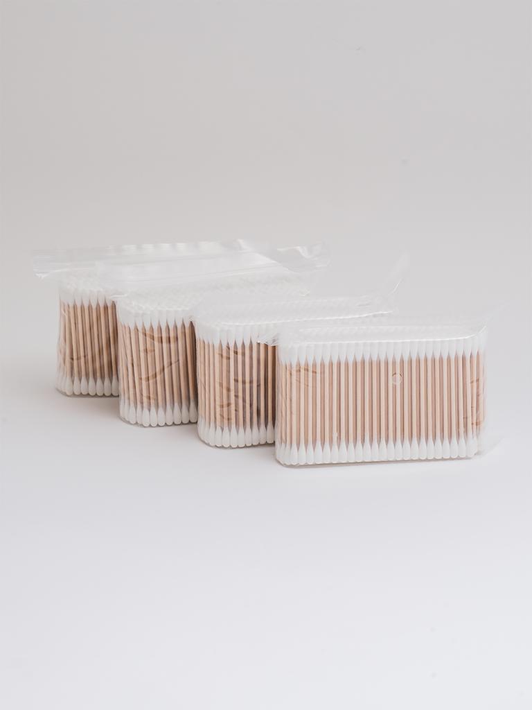 1000 Count Wooden Stick Round Cotton Swabs