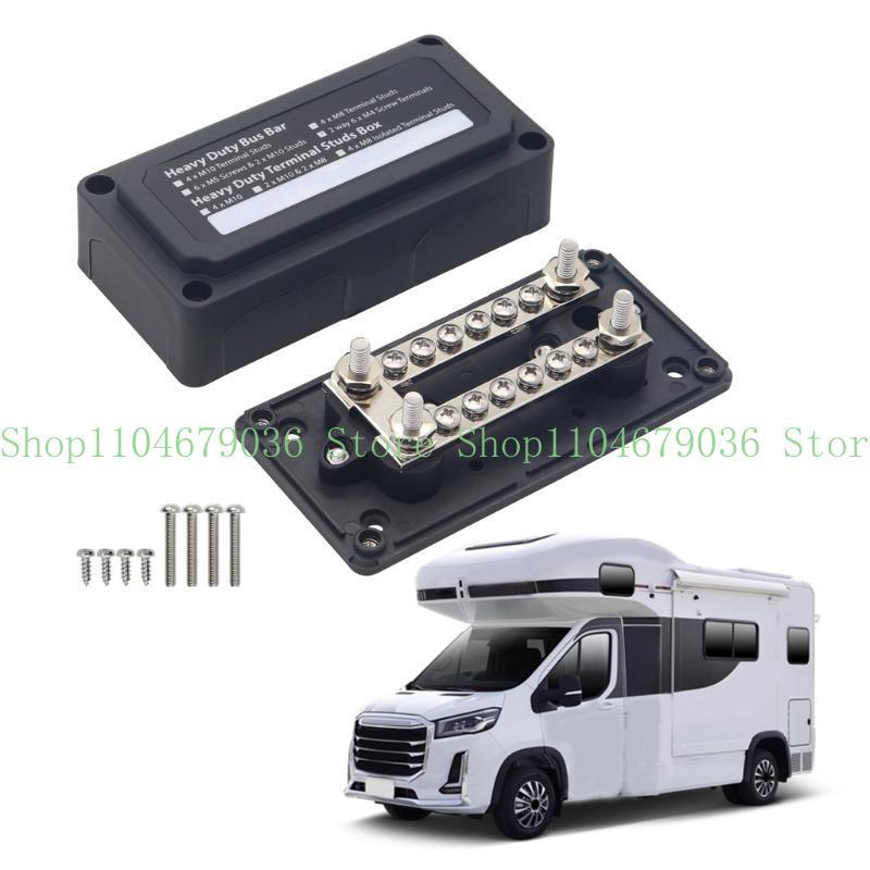 652F Universal Battery Terminal Connector Box Efficient Wire Management Neatly Consolidate Negative Cable in Vehicles Durable