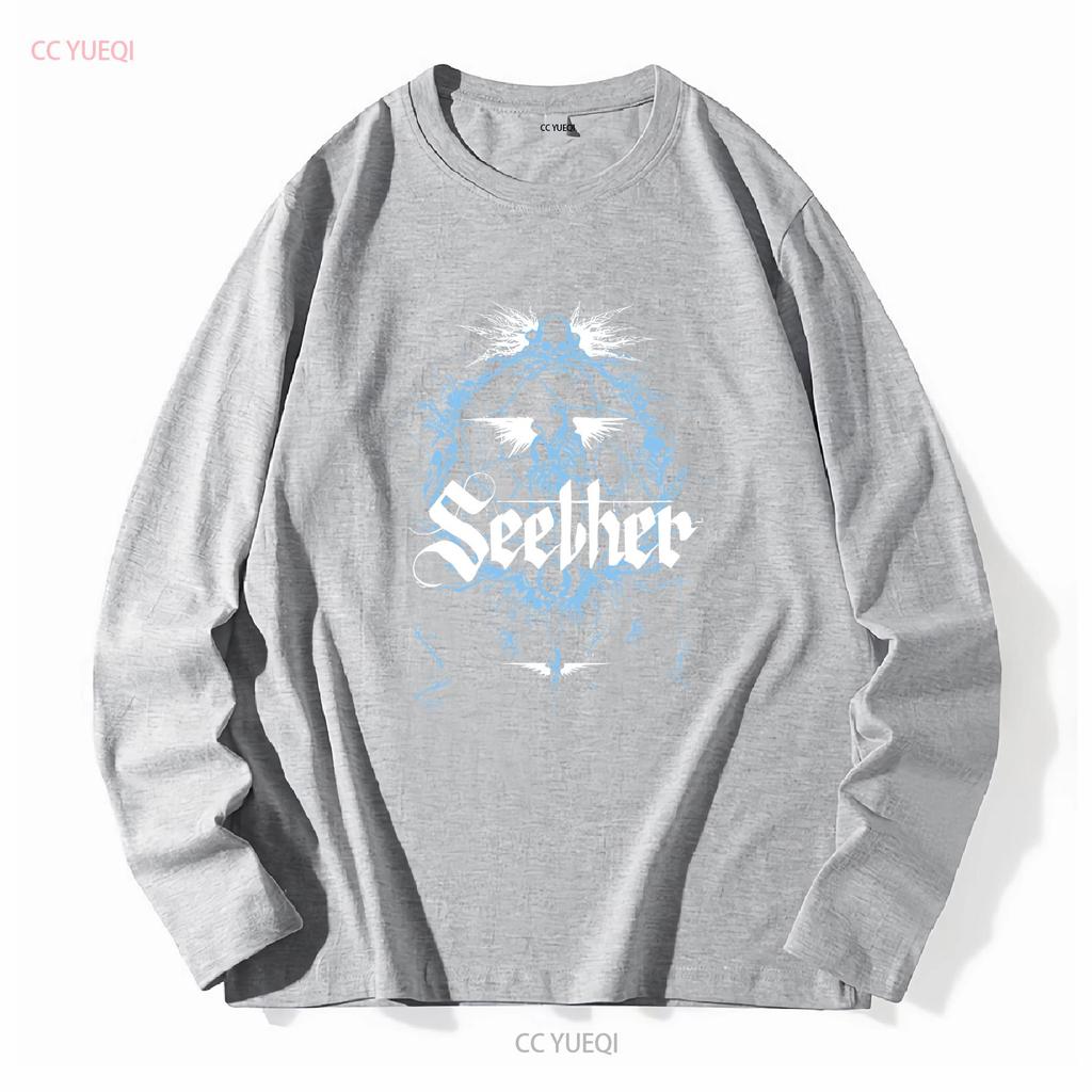 Seether Tričko Bavlna Černá Velikost S až 5XL PM1197 vintage Vyprané Pohodlné Unisex Lehce Pružné homme Univerzální Ležérní