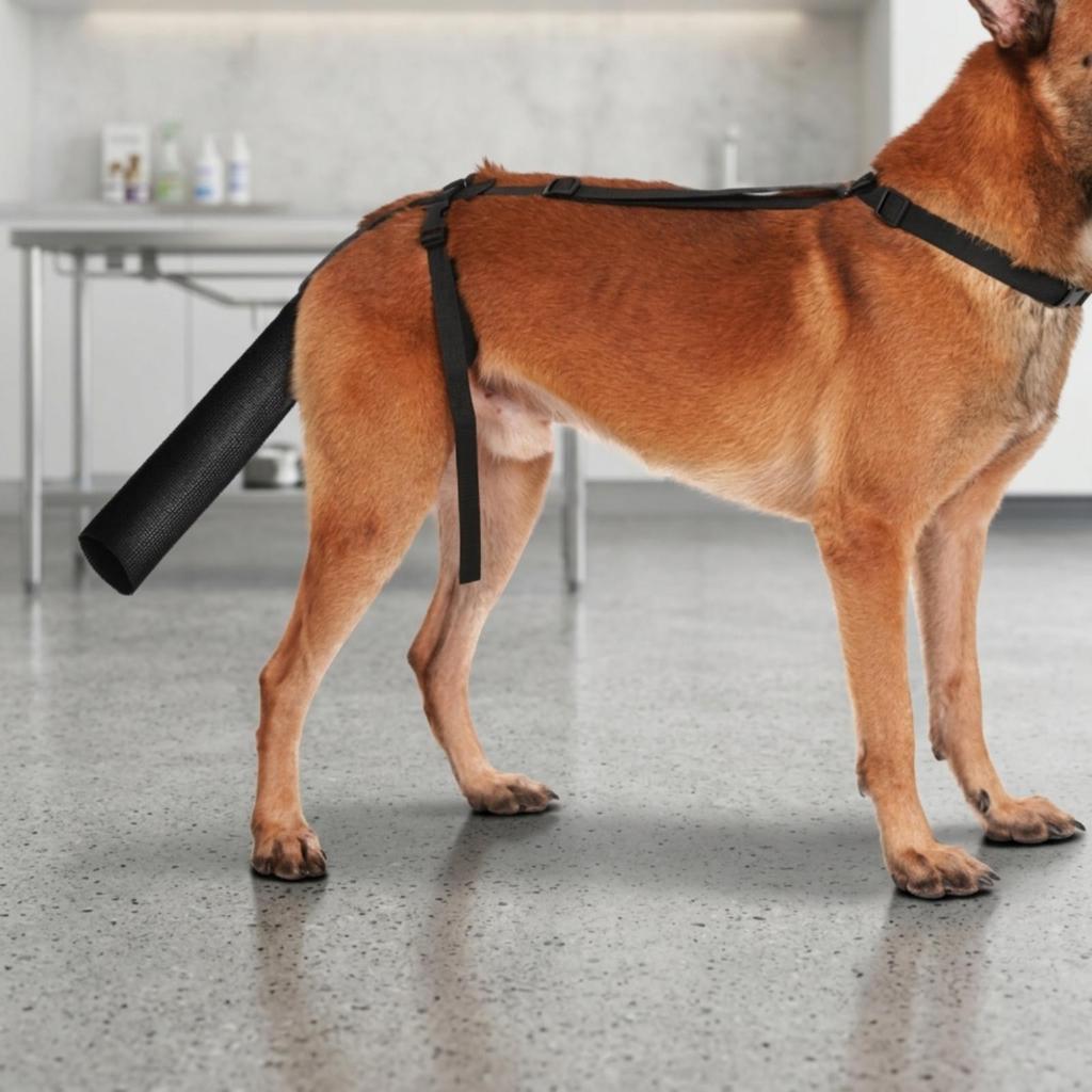 Dog Tail Protection Sleeve Adjustable Cover with Harness FastRelease Pet Supplies for Dogs,