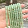 Handmade Semi-finished Long Chain of Dongling Jade Bamboo Beads DIY Bracelet with Chalcedony Spacer Beads and Loose Beads Accessories