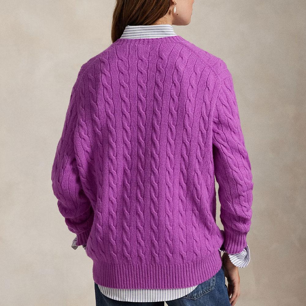 Polo Ralph Lauren Dropped Shoulder Round Neck Ribbed Cuff Sweater Women sweater 211972115-003