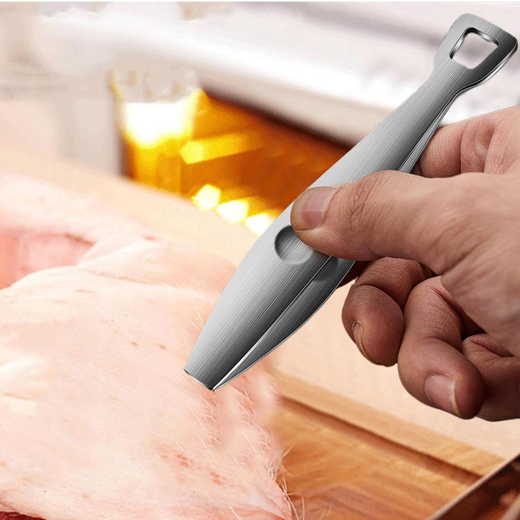 Stainless Steel Fish Bone Tweezers Pincer Clip Puller Remover Tongs Fish Bone Plucking Clamp Kitchen Gadgets Tools