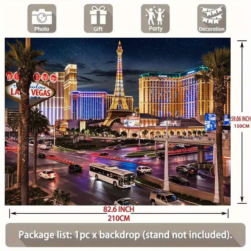 Las Vegas Boulevard Wandteppich für Wohnzimmer, Schlafzimmer und Man Cave Wanddekoration