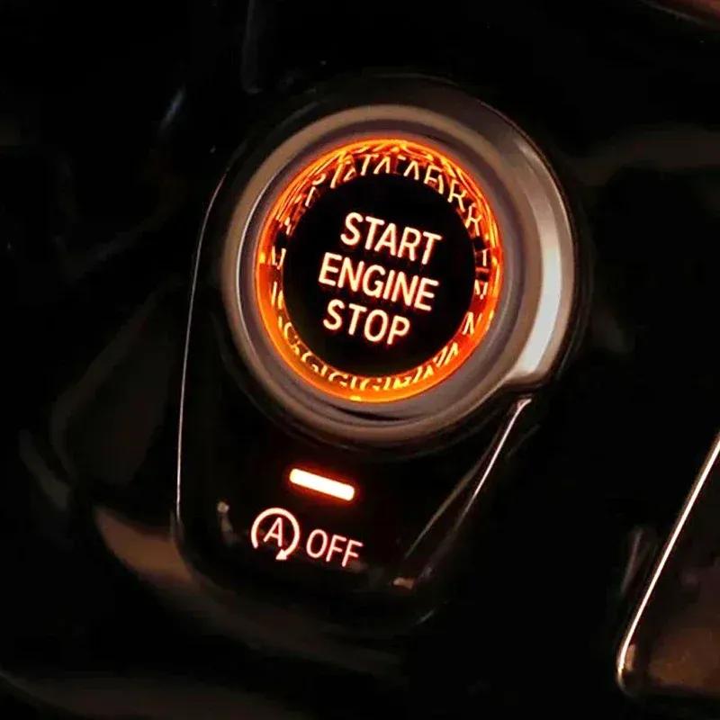 For BMW X1 X3 X4 X5 X6 F20 F22 F30 F34 F10 F18 F32 F01 F02 G20 G30 G01 Crystal Style Car Start Stop Engine Switch Button Cover