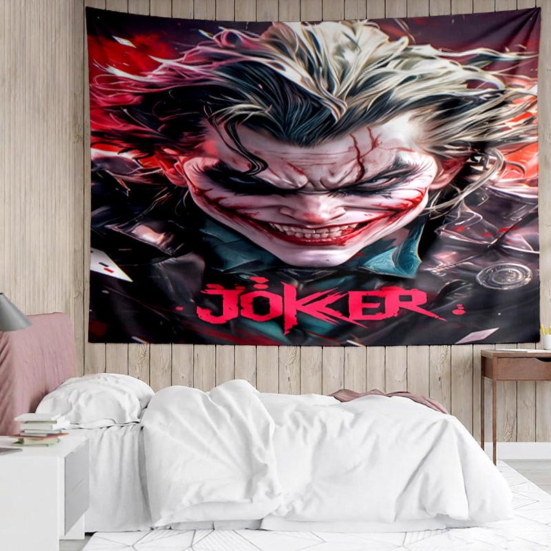 1PC Clown villain Quick-Dry Tapestry, Unique Design Tapestry, Suitable for Bedroom,Livingroom, Playroom,Heartwarming Holiday Gifts