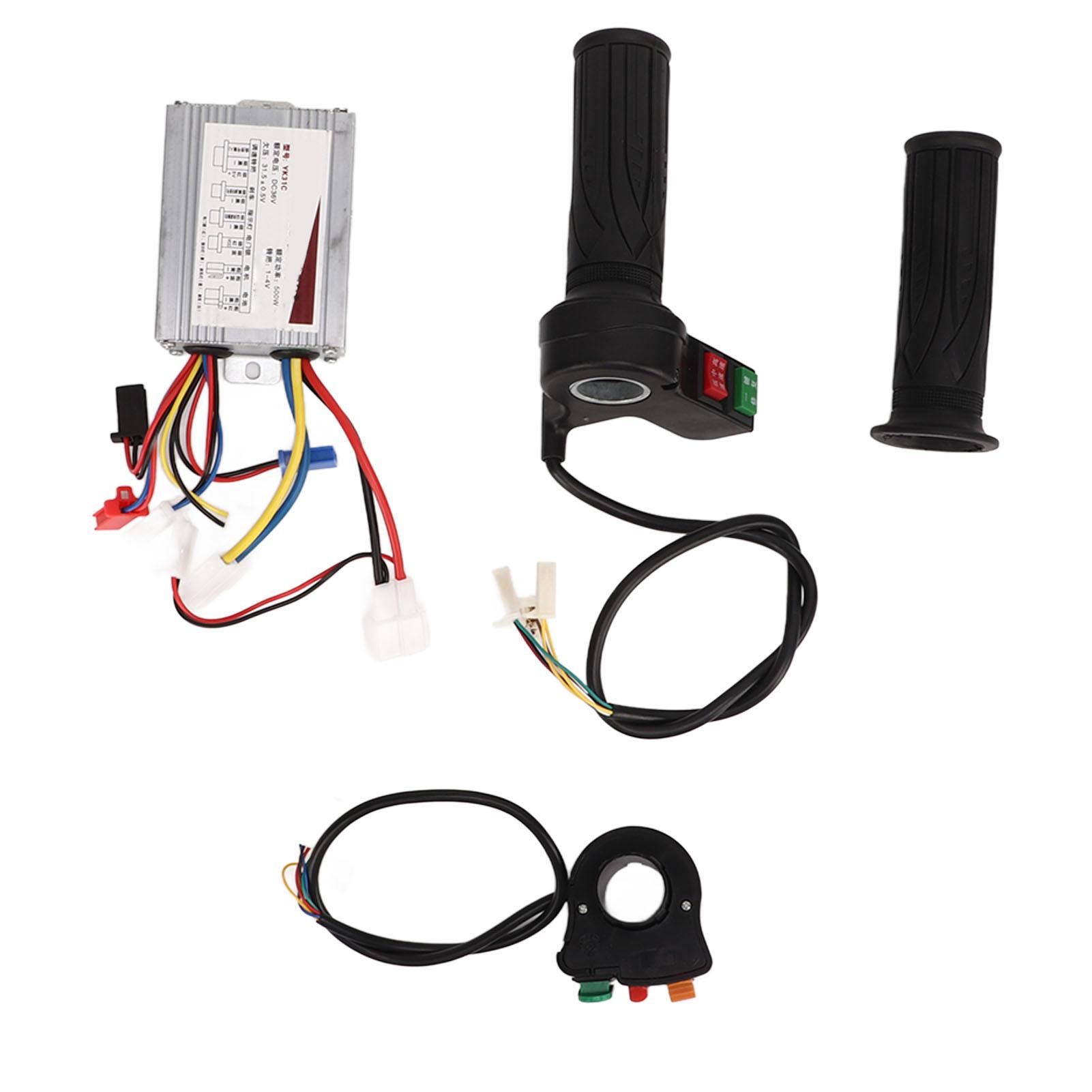 Controller Throttle Handle Set Kit Brushed Motor Speed Control 3 Function Switch 1 Click Repair 36V 500W