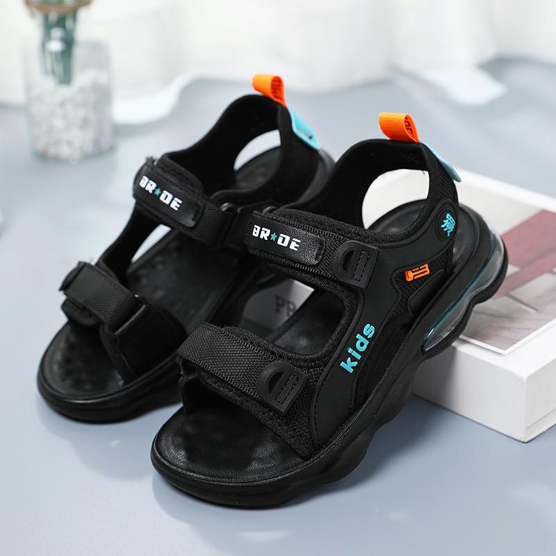 Boys Open-Toe Lightweight Sport Sandals With Air Cushion Sole Beach School Use