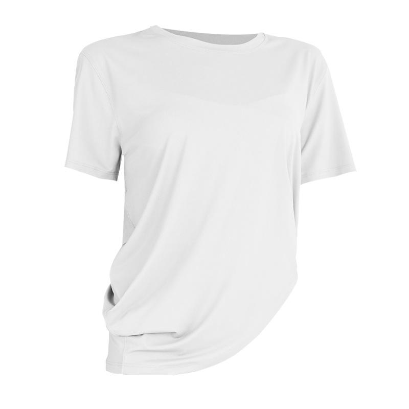 Women's Sports Short Sleeve Loose Blouse Yoga Top