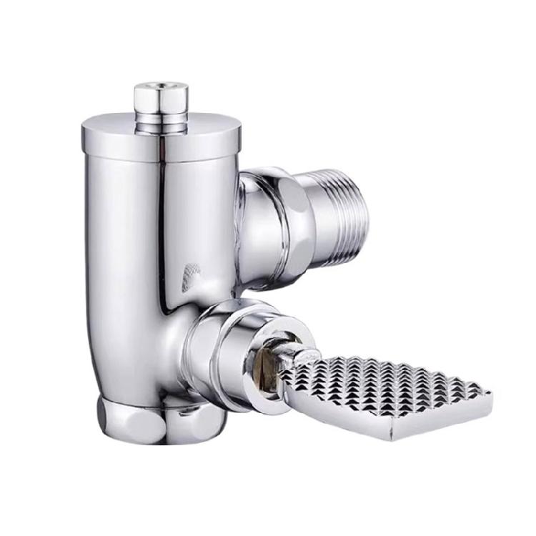 Bathroom Squat Pan Flush Valves Brass Pedal Type Squat Toilet Flush Valves Replacement Toilet Delay Flush Valves