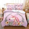 Cartoon Bedding Set Unicorn Duvet Cover Set Full Twin For Boys Girls Room Decor Cute Animals Quilt Cover Fashion Design