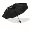 1pc Cat Yin Yang Folding Umbrella With Excellent UV Protection, 8 Ribs Casual Durable Lightweight Portable Travelling Umbrella For Men & Wom