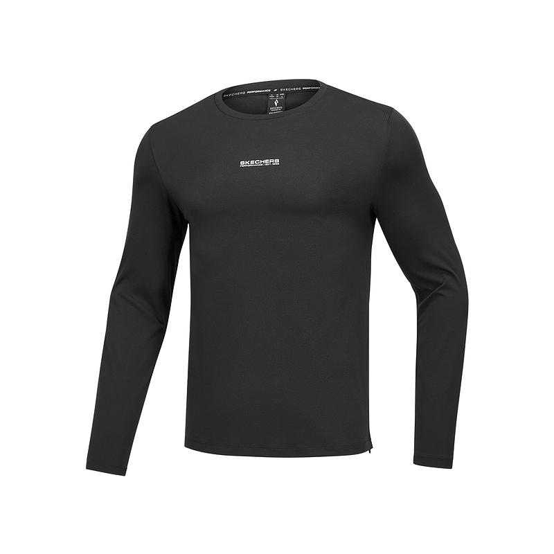 Skechers Knitted Breathable Slim Fit T-Shirt Men tops P225M143-0018 S