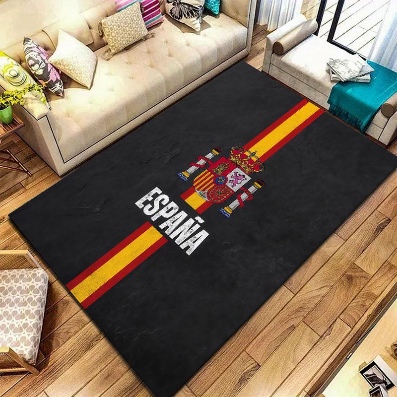 Spain National Football Team Carpet Rug for Living Room Bedroom Home Sofa Decoration,Kids play Non-slip Floor Mat