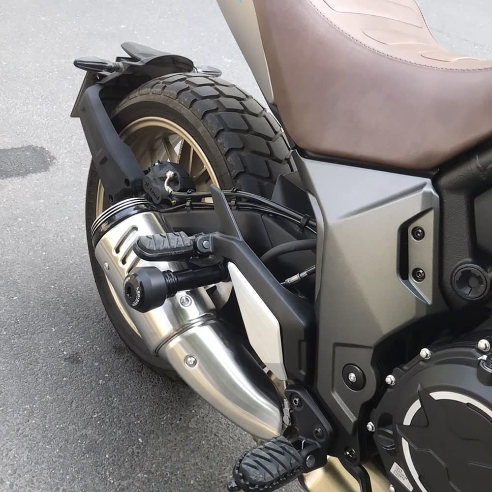 BYEMTTY Motorcycle Aluminum Muffler Slider Exhaust Pipe Slider for G310R G310GS S1000XR S1000RR S1000R K1200S R1200R R1200RS S1000 (Black)