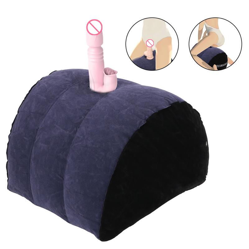 Inflatable Sex Aid Pillow Sex Furnitures Sexy Toys For Couples Adult Games Women Masturbation Position Support Flocking Cushion