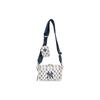 MLB Monogram Series New York Yankees Vintage Floral Print Letter Logo Polyester Shoulder Crossbody Bag Mini Unisex Bags Beige 3ACRS012N-50CRS