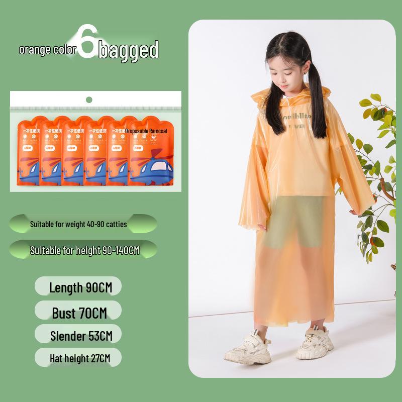 Kids' Portable Full-Body Waterproof Raincoat - Thickened Student Version for School