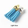 20Pcs/Lot 35mm Leather Tassel for Keychain Straps Jewelry Fiber Fringe Suede Tassel DIY Key Chain Pendants Jewelry Accessories