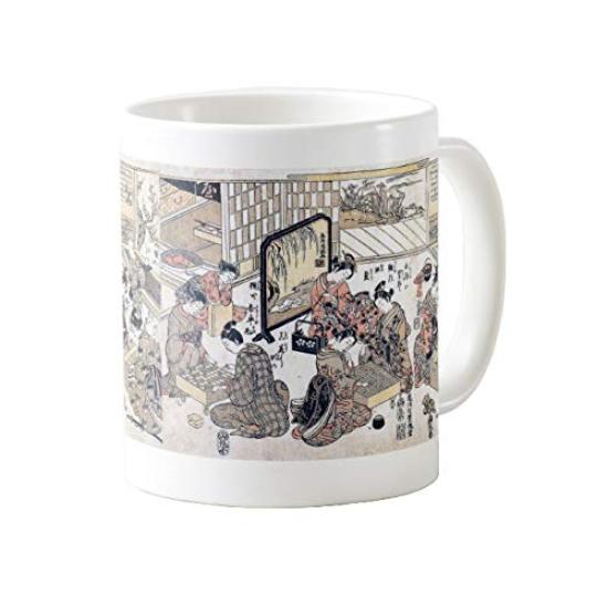 

Torii and Photo Mug Kiyonaga s Shogi, Go, Bansugoroku (Ukiyo-e Series)