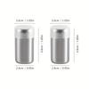 2Pcs Pepper Spice Shaker Bottle Mini Stainless Steel Spice Shaker Seasoning Jar Salt Sugar Bottle Multifu Dispenser Cooking Tool