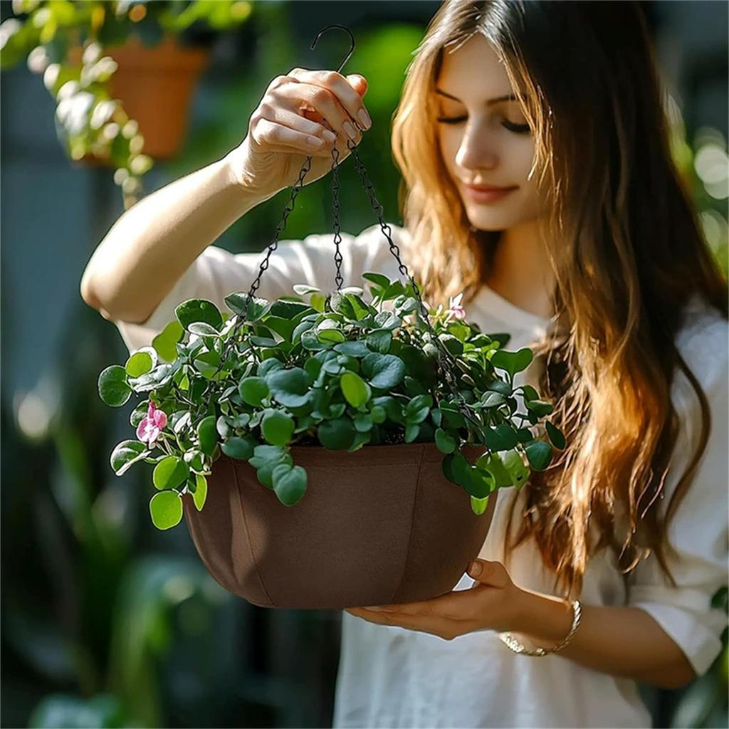 Hanging Plant Fake Plants with Pots, 3Pack Artificial Plants, Faux Anthurium Leaf Basket for Wall Home Room Indoor Outdoor Decor