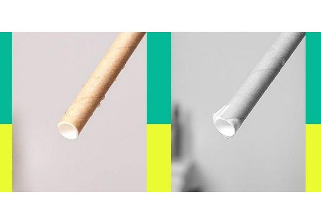 Eco-friendly Biodegradable Large Boba Tea Straw, Pointed Tip, Individually Wrapped Kraft Paper.