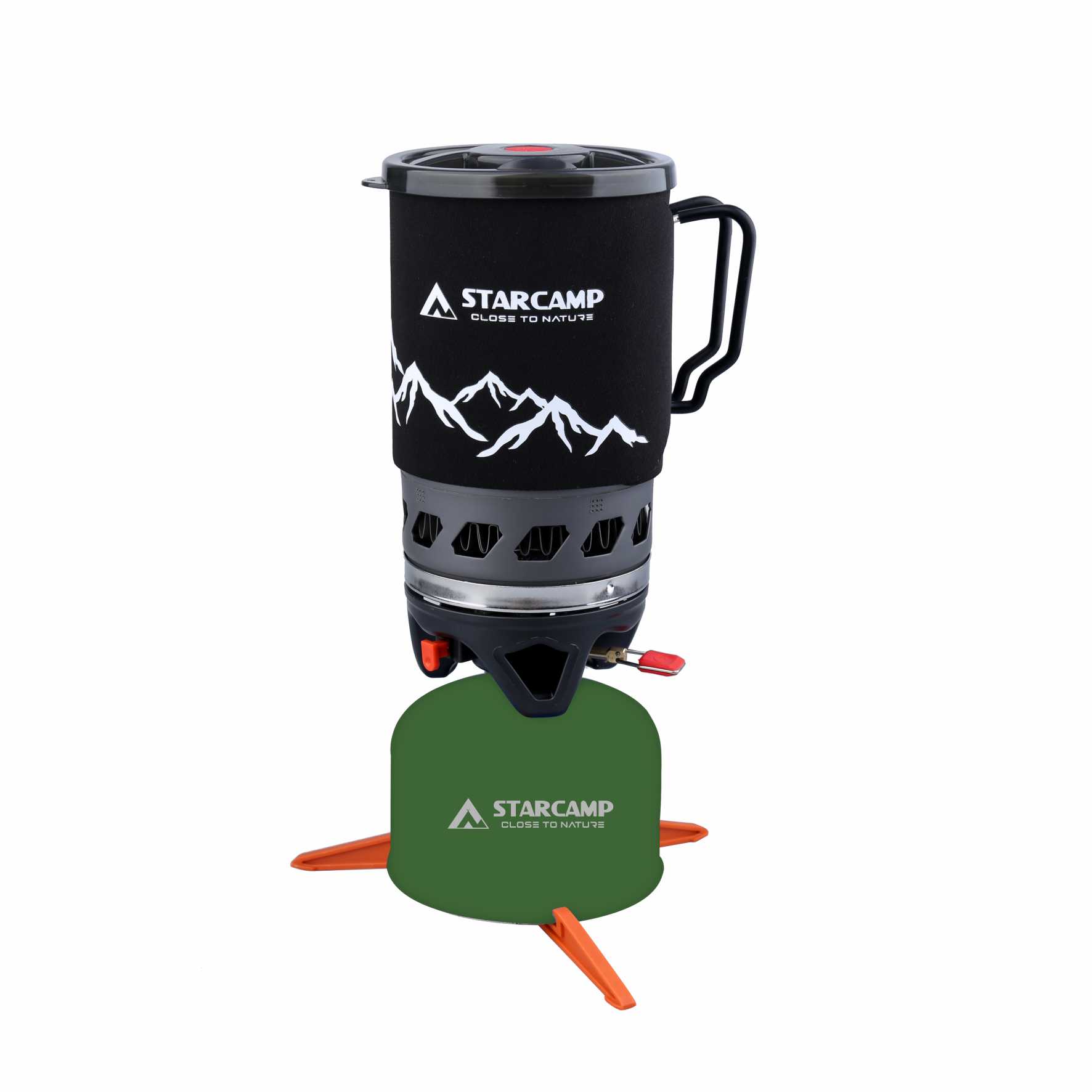 STARCAMP 900ml Outdoor Solo Backpack Hiking Camping Gas Stove Cooking System