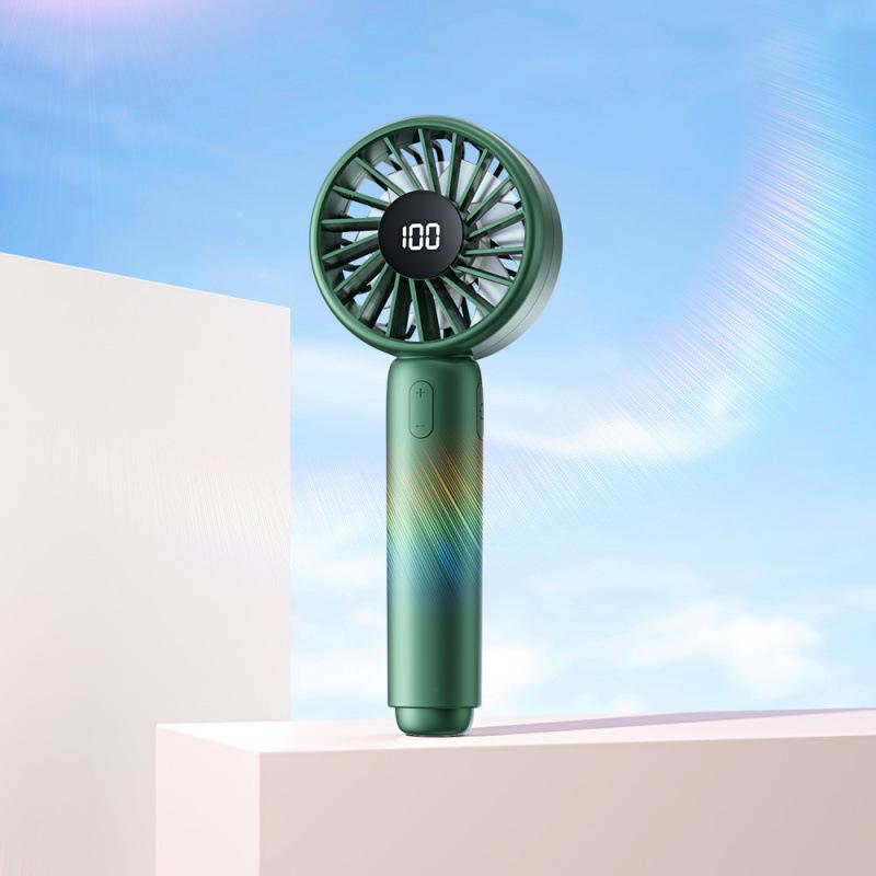 100-Speed Portable Mini USB Rechargeable Handheld Turbine Fan 171*67.6*33mm