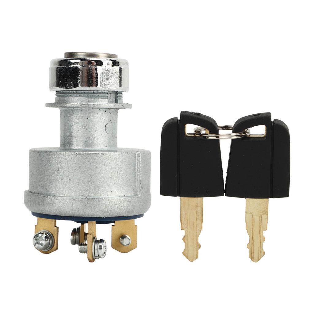 Ignition Starter Switch 9G7641 4 Wire Ignition Key Start Switch with 2 Keys Replacement for Caterpillar CAT Excavator