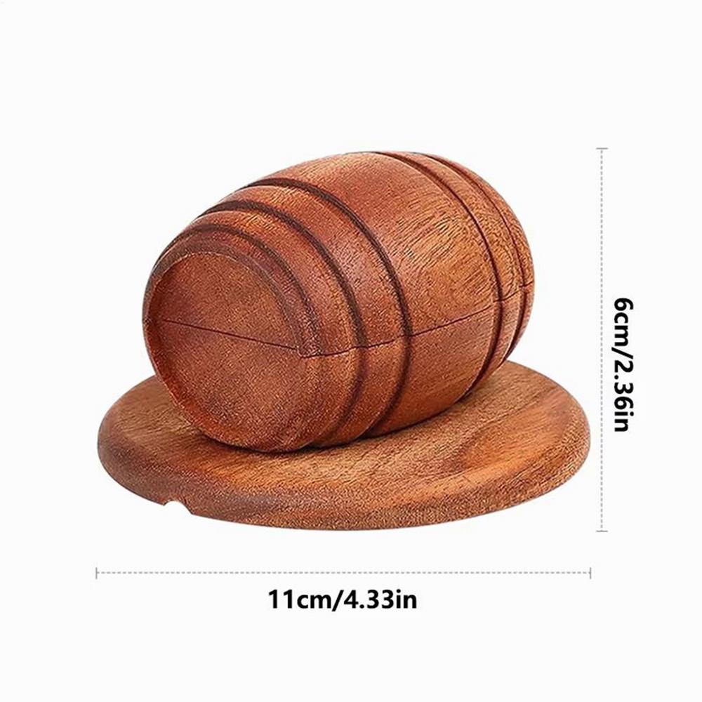 Men Whiskey Smoker Wooden Spirits Infuser Bar Tool Whiskey Cocktail Smoker Wine Barrel Cocktail Smoker For Bar Kitchen