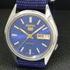 VINTAGE SEIKO 5 AUTOMATIC 7S26A APAN MENS BLUE COLOR DIAL WATCH A702606-1 R209-a702606