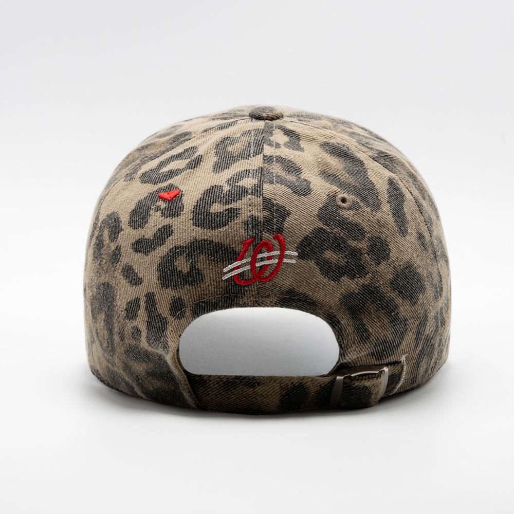Wieoldeuwoldeu Leopard Heart Logo Ball Cap