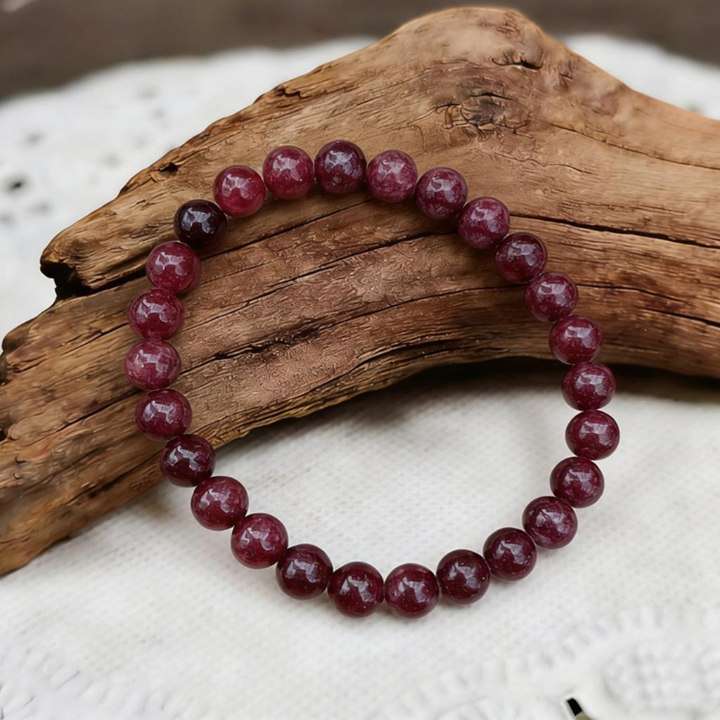 Bead Stone Bracelet, Vintage Multicolor Cardboard Lobster Clasp Bracelet Jewelry