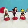 6Pcs Q Version Naruto Battle Version Sakura Gaara Action Figures Model PVC Anime Peripheral Decoration Collection Toys Gift