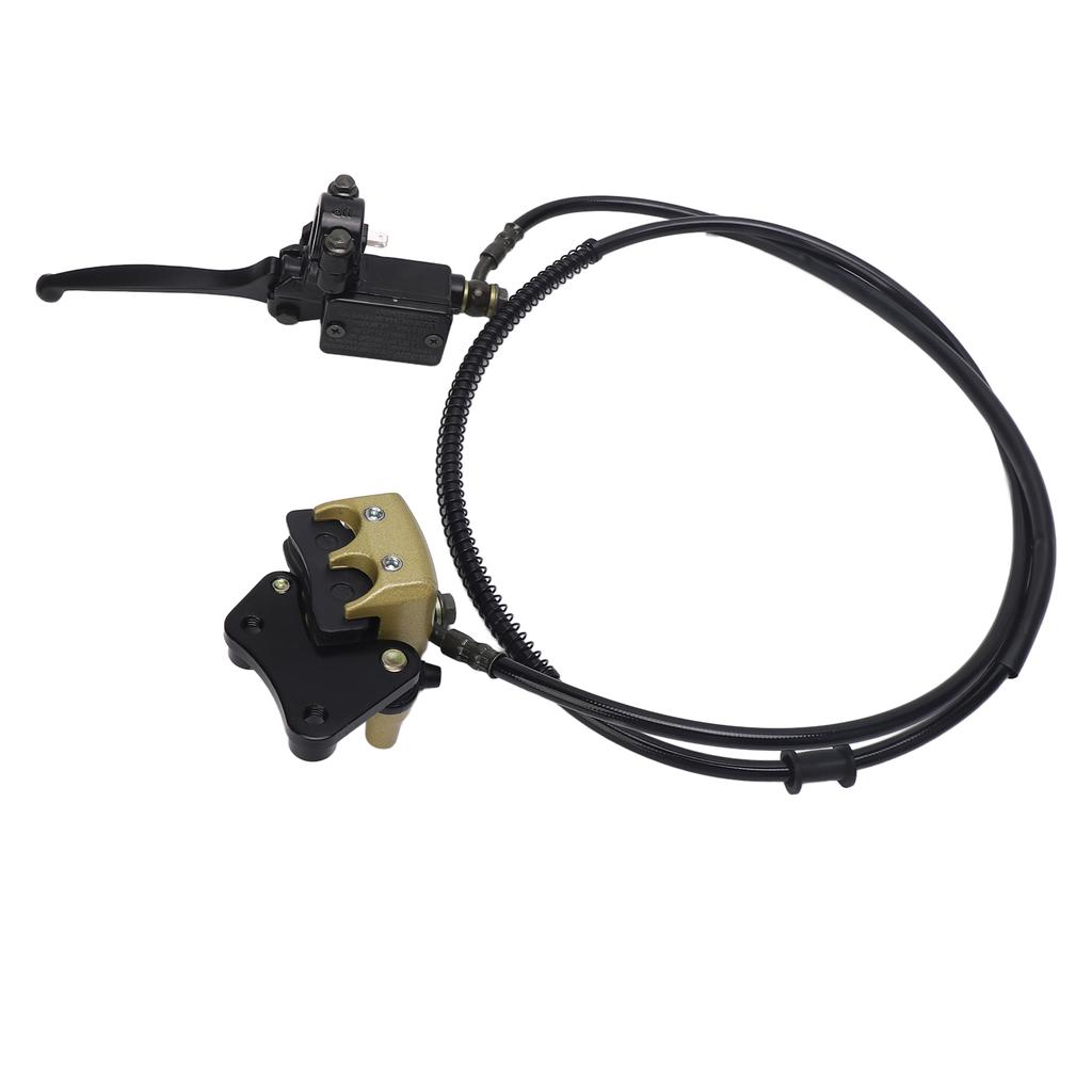 Front Disc Brake Master Cylinder Caliper with Brake Pad Assembly for Chinese 50cc 70cc 90cc 110cc 125cc Dirt Bike Pit