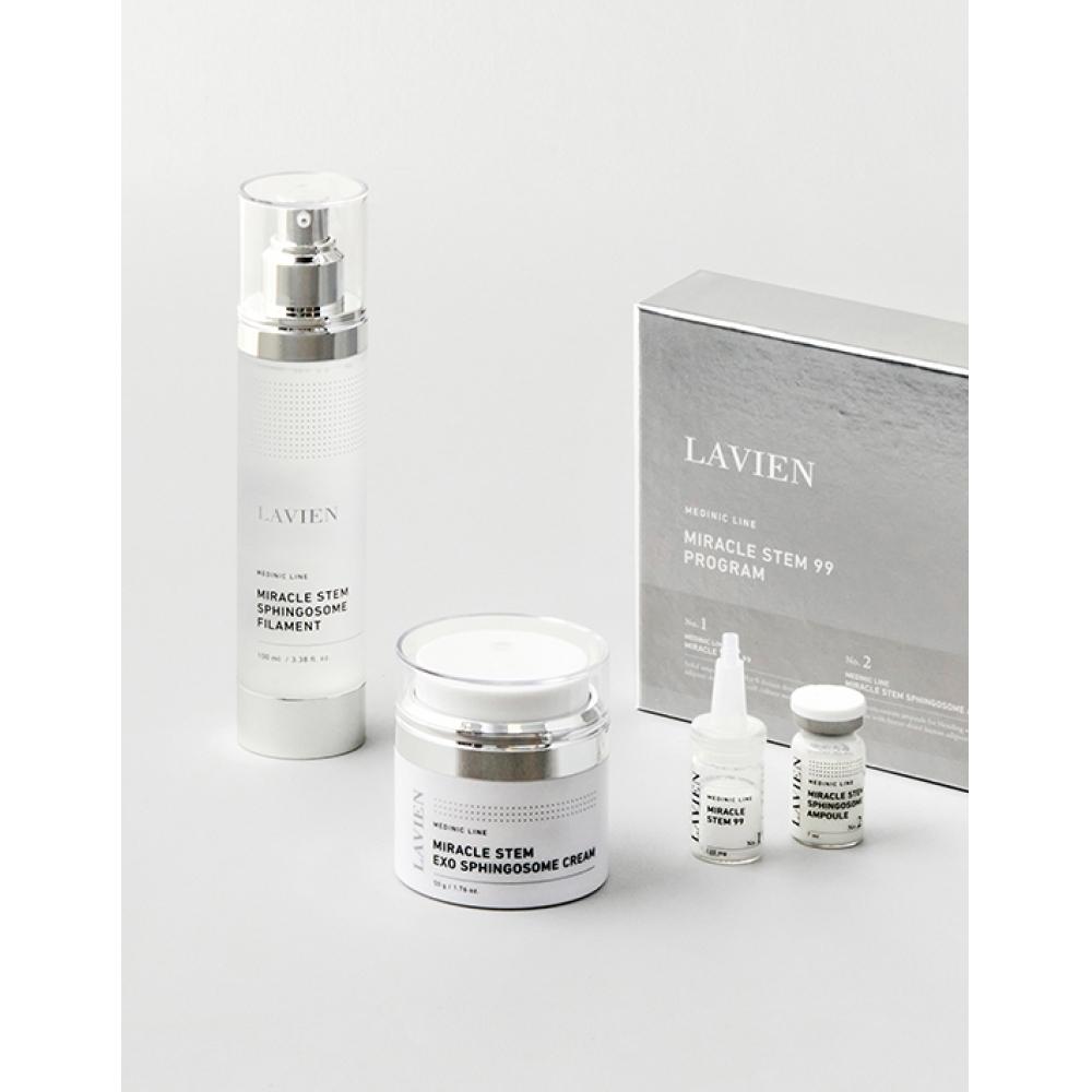 

Lavien Miracle Stem Cell Culture Solution Set Of 3 Filament Essence+ Ampoule+ Cream