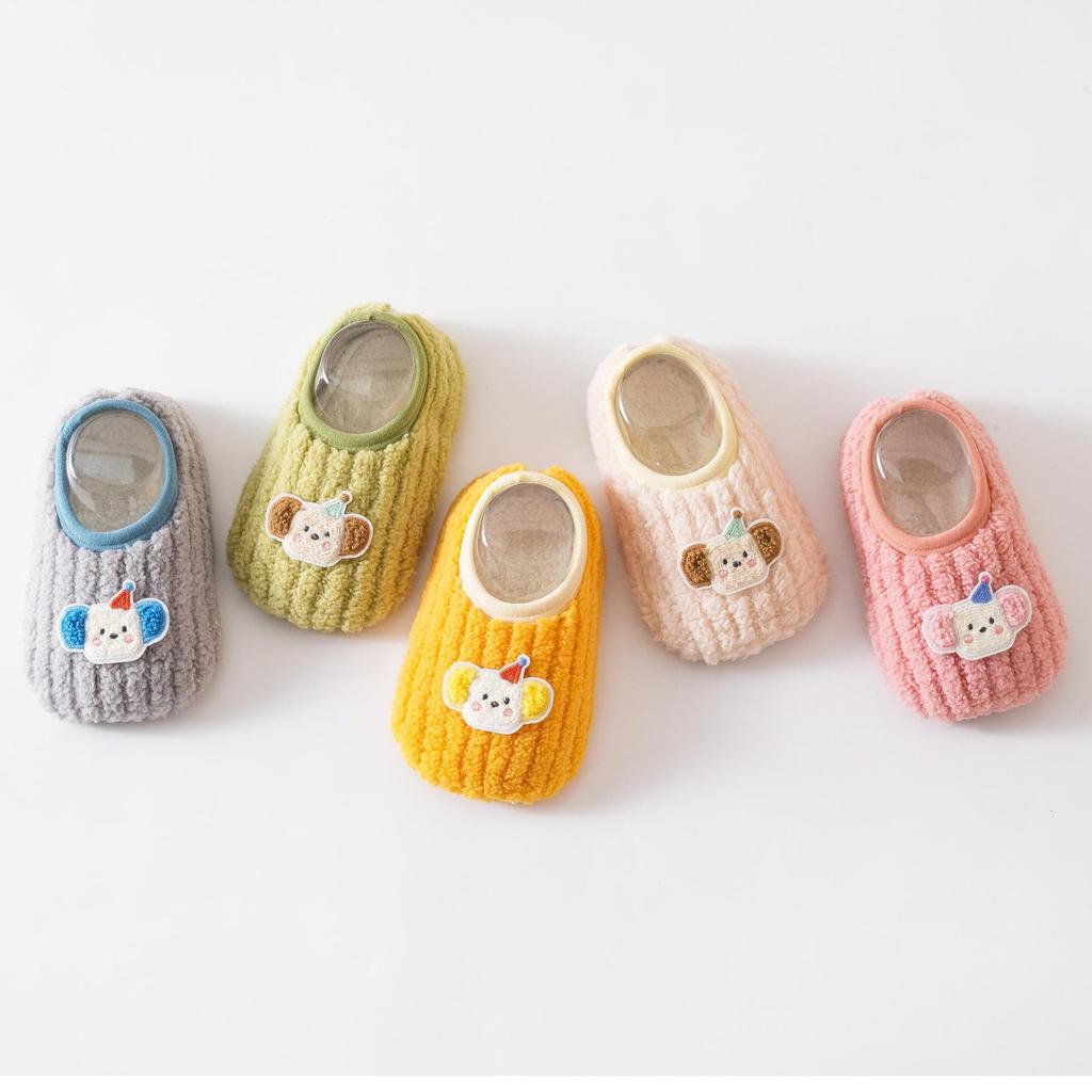 Warm Velvet Non-Slip Crawling Mats & Floor Shoes for Infants and Toddlers